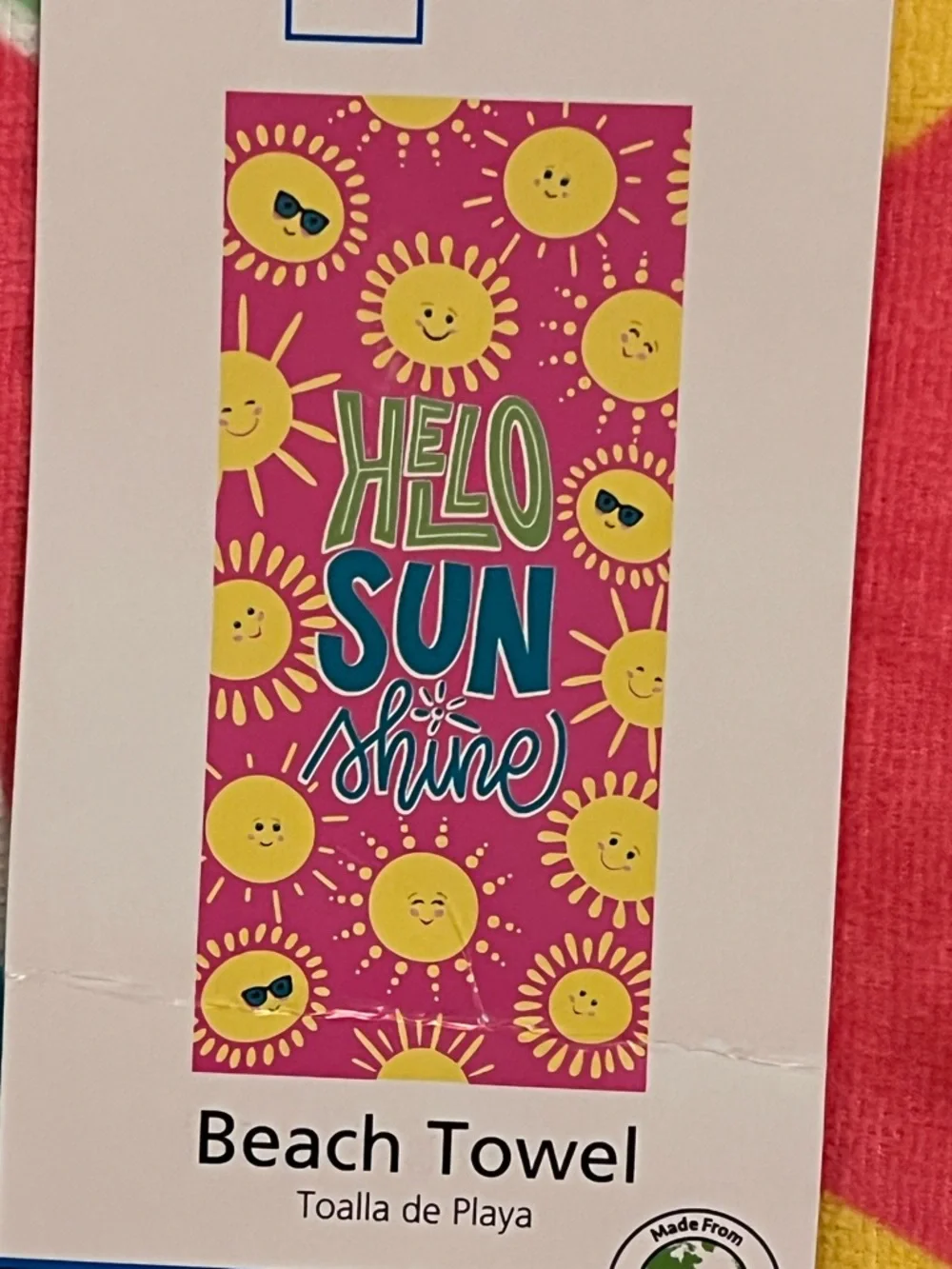 Hello Sunshine Beach Towel
